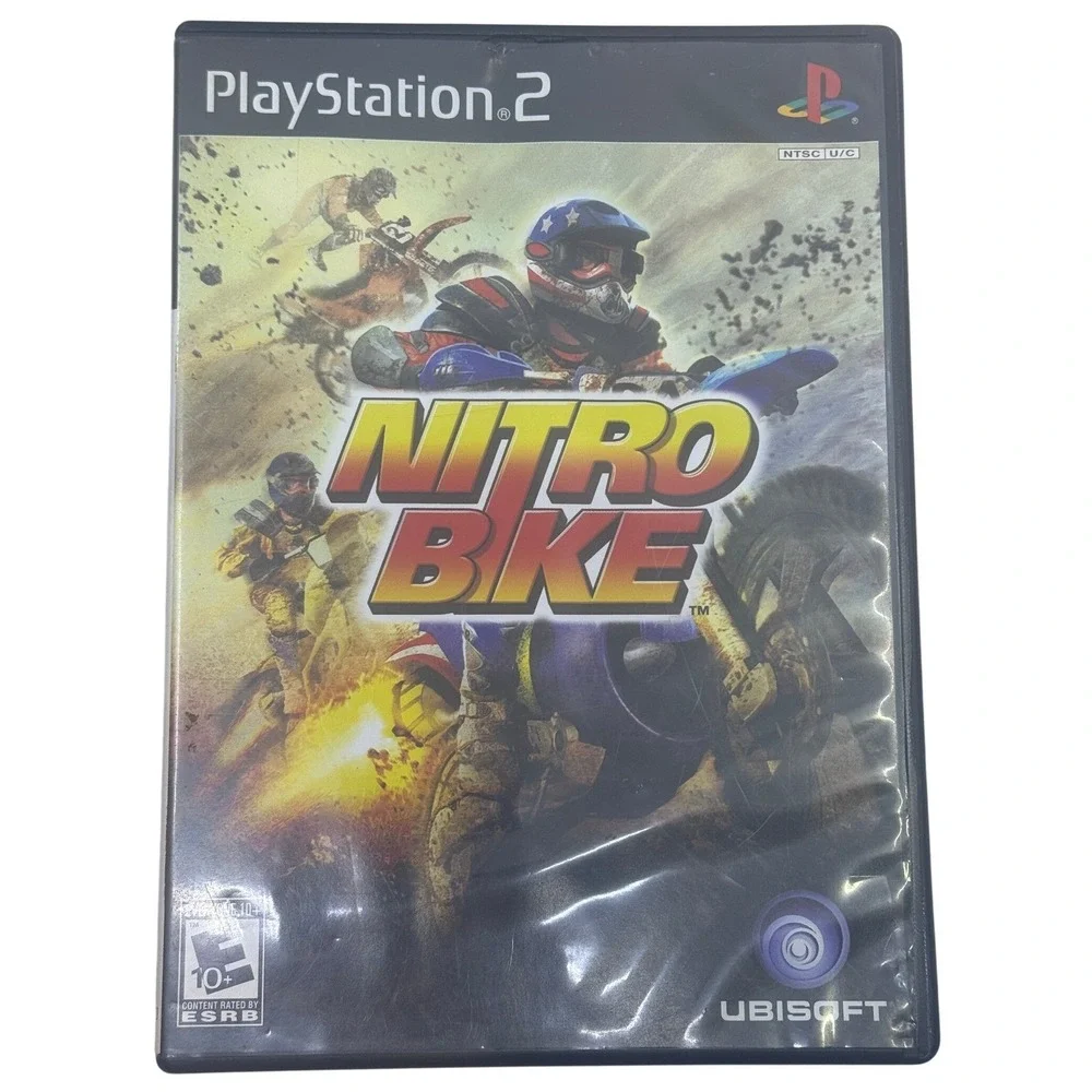 Nitro Bike Sony PlayStation 2 PS2 Ubisoft Motocross Racing Game SLUS 21738 CIB